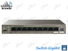 SWITCH DI RETE GIGABIT X8 PORTE POE DESKTOP UNMANAGED 102W CON INGRESSO UPLINK LAN ETHERNET E SFP: TEG1110FP